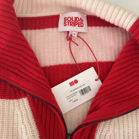 NWT SOLID & STRIPED Sweater - Picture 2 of 2